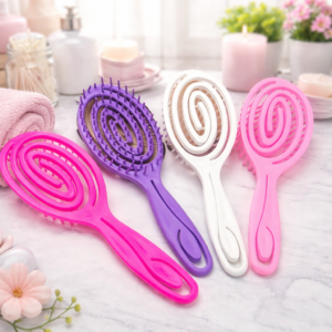 Brosse a cheveux colorée