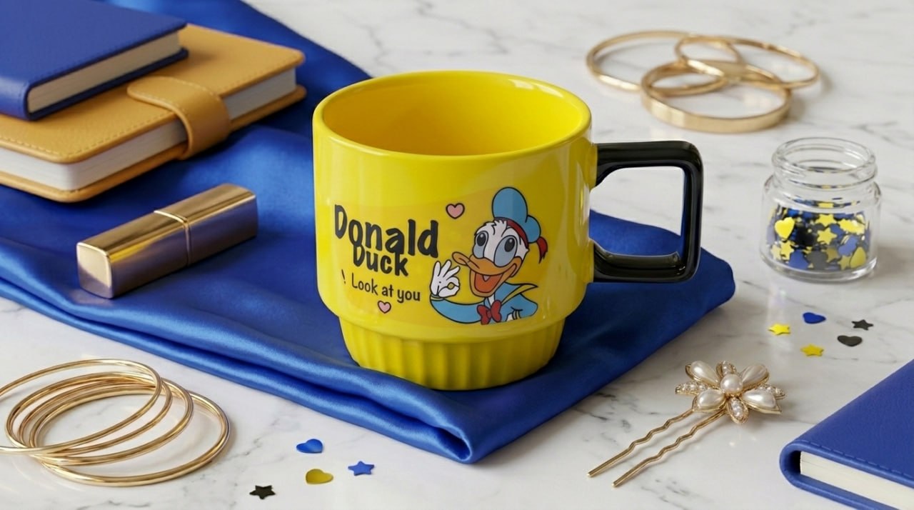 Mug donald duck jaune