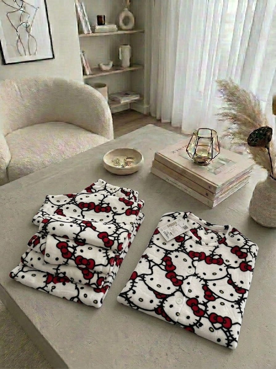 pyjama polaire hiver hello kitty